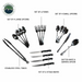 OVS Ultimate 39 Piece Utensil Set - Black Powder Coat Universal set included utensils 