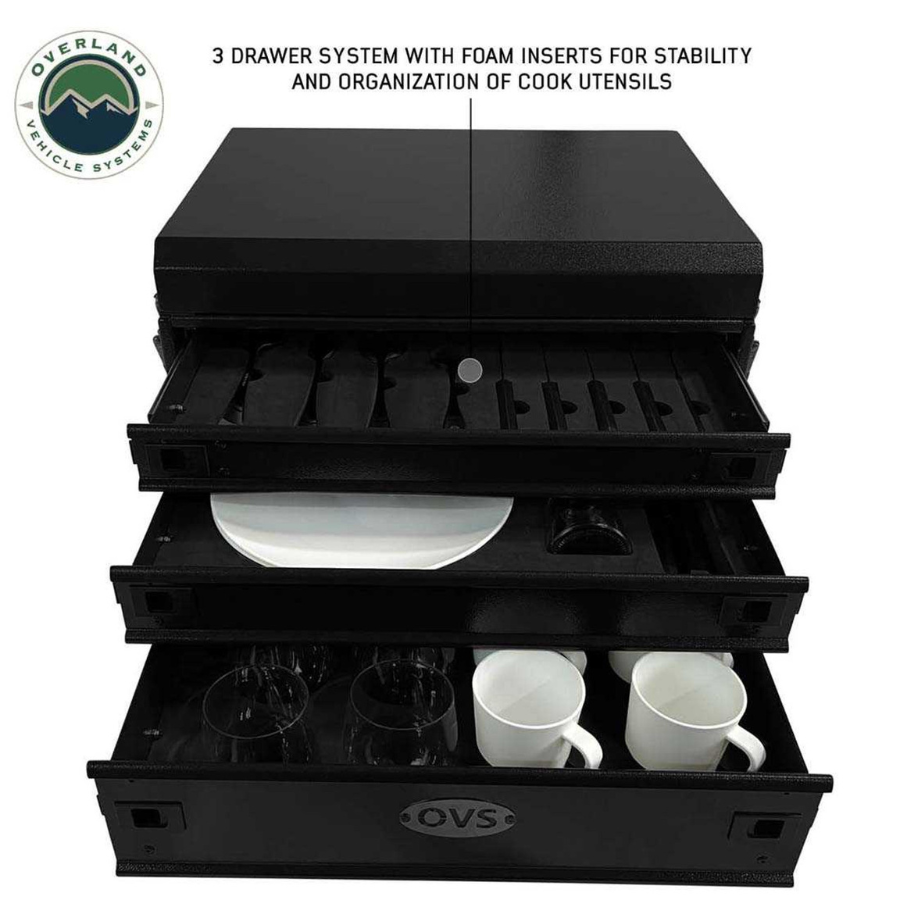 OVS Ultimate 39 Piece Utensil Set - Black Powder Coat Universal foam insert