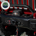 OVS SCAR 10S - 10,000 lbs. Rated Synthetic Rope Winch on jeep 