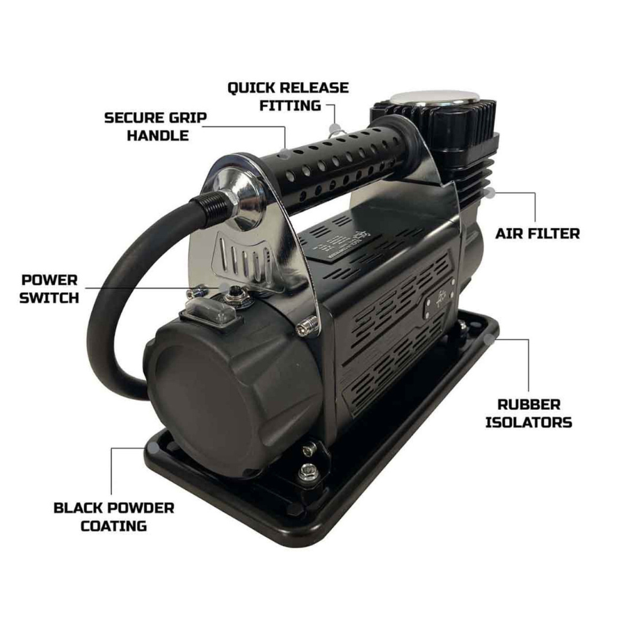 OVS EGOI Air Compressor System 5.6 CFM With Storage Bag, Hose & Attachments Universal info