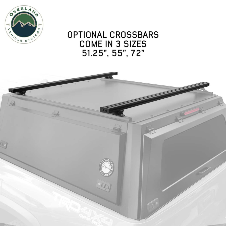 OVS Expedition - Truck Cap W/Full Wing Doors, Front and Rear Windows & 3rd Brake Light optional crossbars