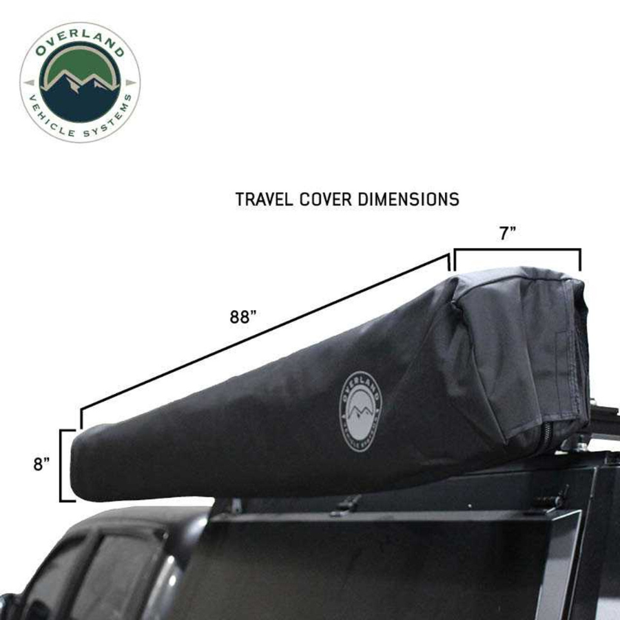 OVS XD Nomadic 270 Degree Awning & Wall Kit Combo - Lights, Black Out, Black Body , Trim, and Travel Cover travel cover dimensions 