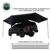 OVS XD Nomadic 270 Degree Awning & Wall Kit Combo - Lights, Black Out, Black Body , Trim, and Travel Cover with awning poles deployed