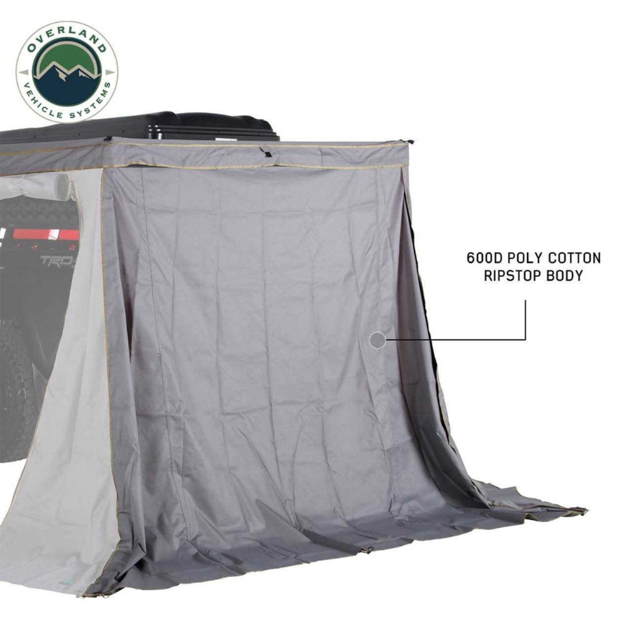 OVS HD Nomadic 270 LTE Awning Walls 3 & 4 - Driver Side 600D poly cotton ripstop body