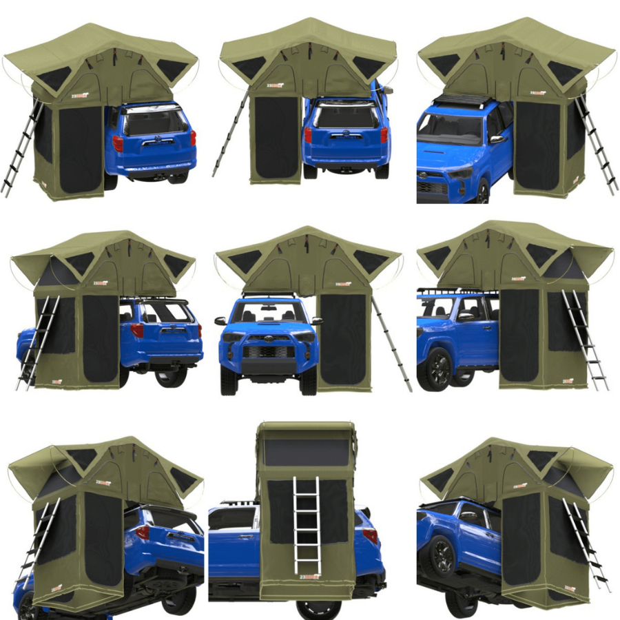 23ZERO Annexes for Breezeway & Weekender Roof-Top Tent aight image angles