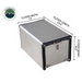 OVS Komodo Camp Kitchen - Dual Grill, Skillet, Folding Shelves, And Rocket Tower - Stainless Steel dimensions