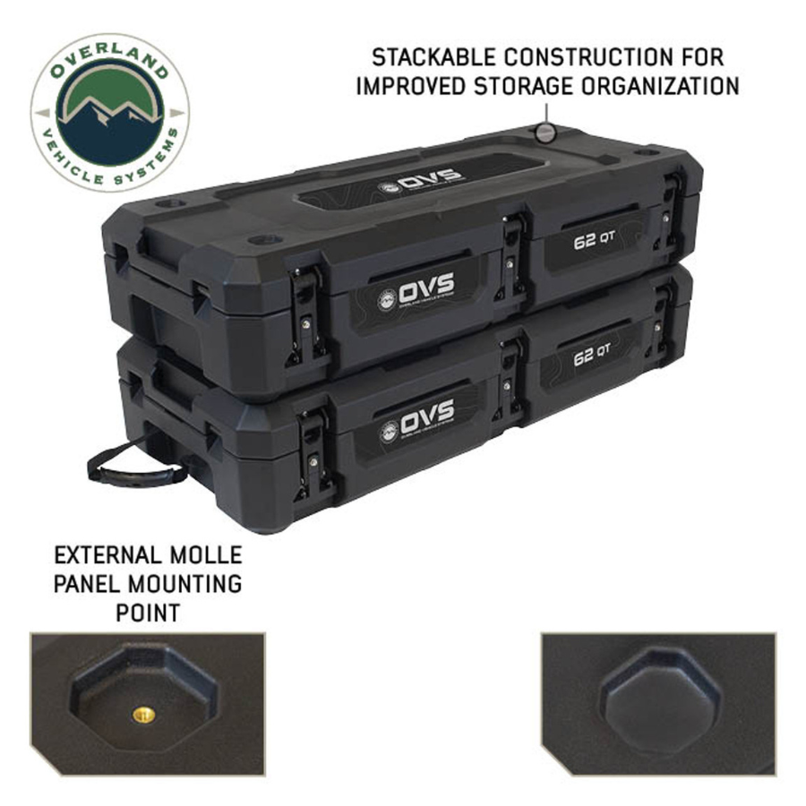 OVS Black Storage Box stackable