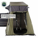 OVS HD Nomadic 4 Roof Top Tent Annex Green Base With Black Floor & Travel Cover tent entrance 