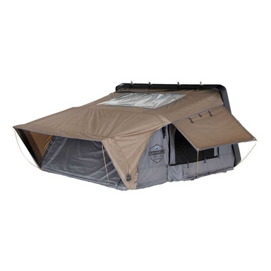 \OVS HD Bushveld Cantilever Hard Shell Roof Top Tent Grey Body & Tan Rainfly