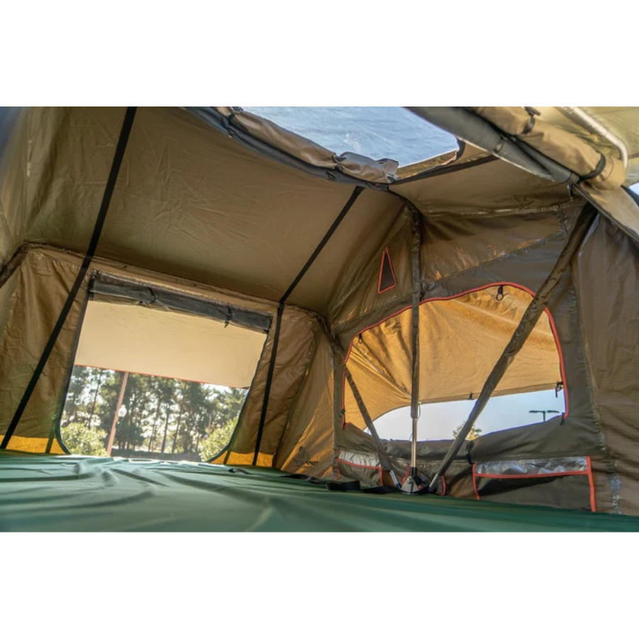 Tuff Stuff Overland Trailhead Pro Roof Top Tent interior corner