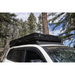 Tuff Stuff Overland Alpine 61 Hardshell Rooftop Tent, Aluminum, 2-3 Person, Black closed close up view outdoor