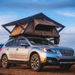 Tuff Stuff Overland Trailhead Rooftop Tent, 2 Person, Tan side view