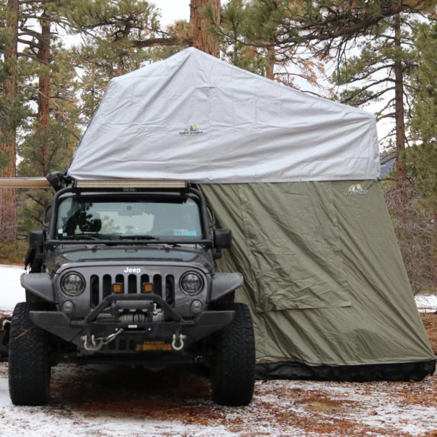 Tuff Stuff Overland Xtreme Weather Covers, Fits Softshell RTTs, Silver left view