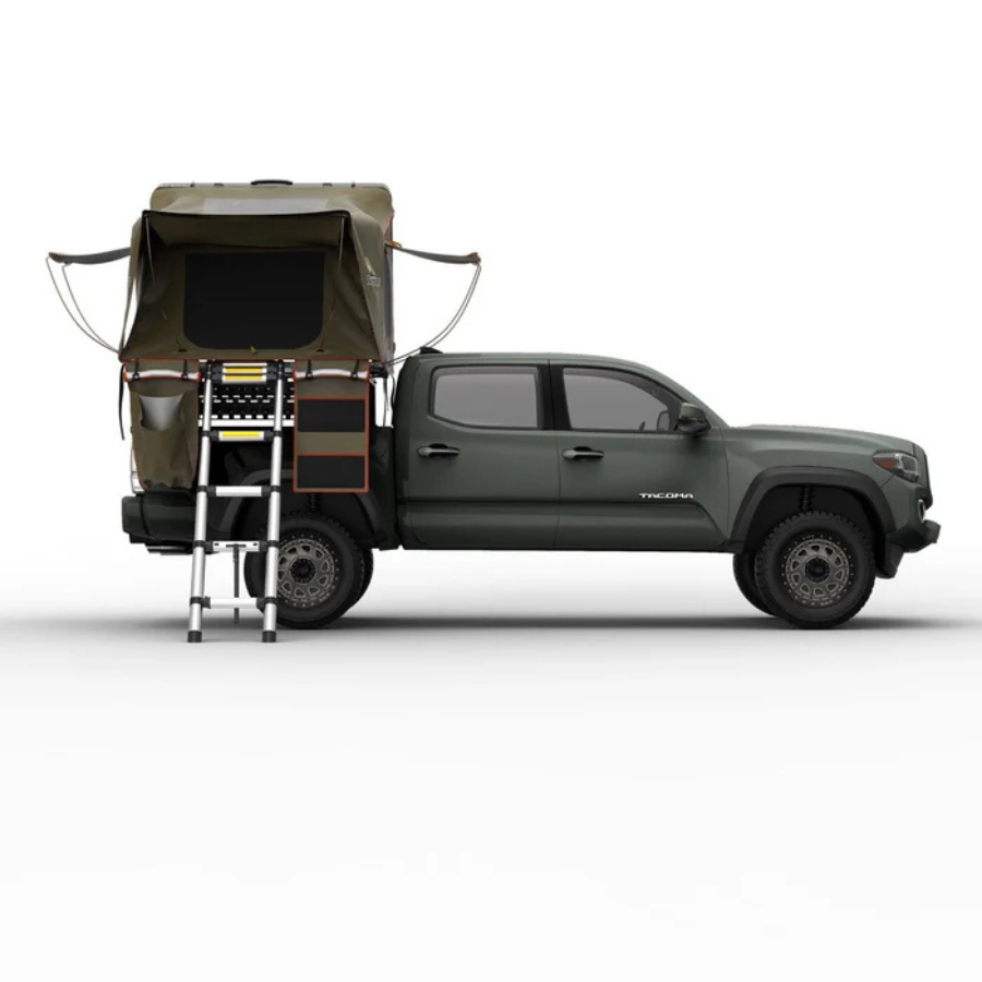 Tuff Stuff Overland Alpha II Hardshell Rooftop Tent, ABS, 2 Person, Black front profile view