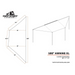 Tuff Stuff Overland 180 Degree Awning, XL, Driver or Passenger Side, C-Channel Aluminum, Olive dimensions