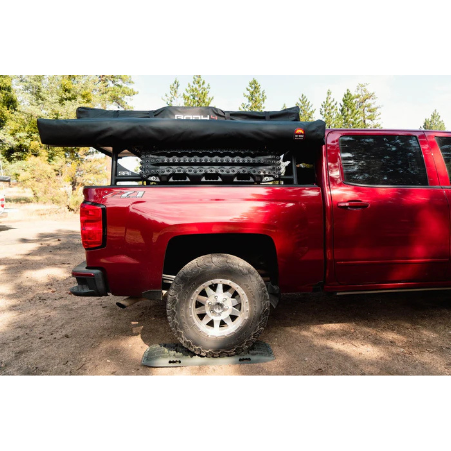 Body Armor 4x4 Sky Ridge 270XL Awning Passenger Side With Mounting Brackets front closed