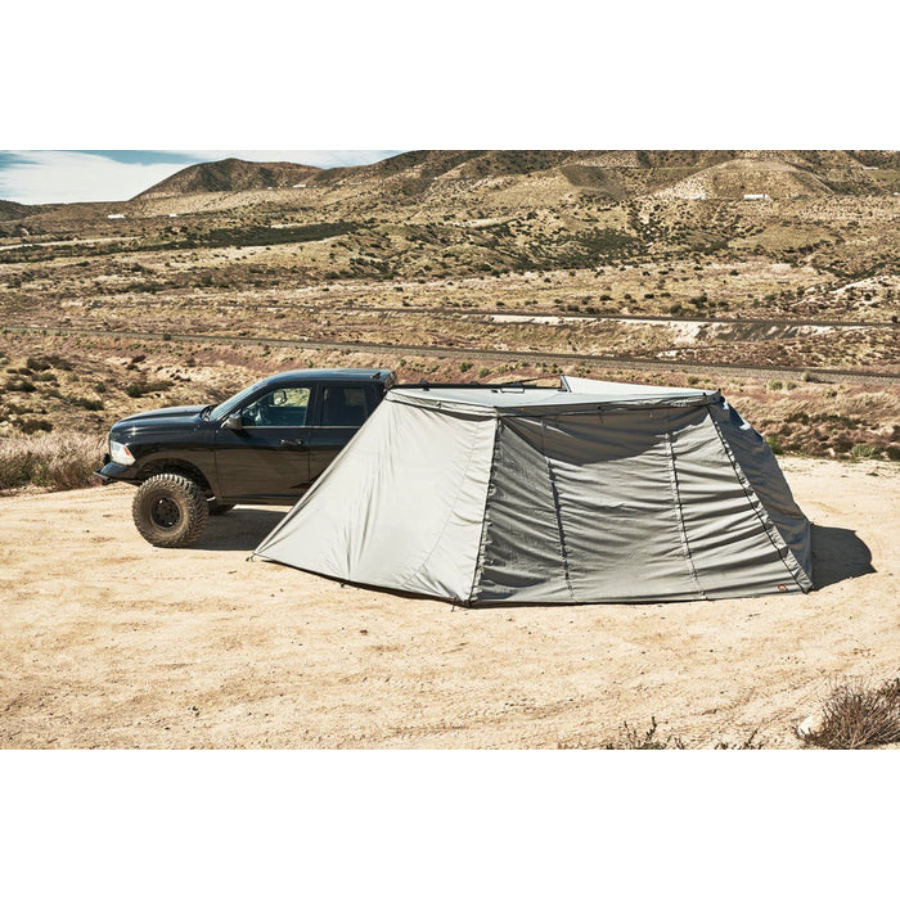 Body Armor 4x4 Sky Ridge 270 Awning Wall Kit 1 (1 Door/1 Wall) front view with door closed