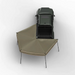 Tuff Stuff Overland 270 Degree Awning, Compact, Driver Side, C-Channel Aluminum, Olive top view
