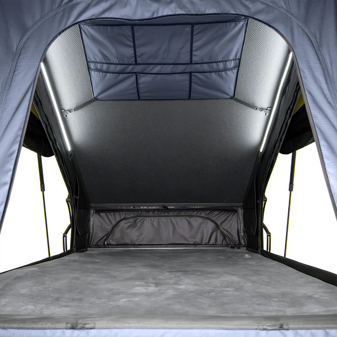 OPENROAD Aluminum Hard Shell Best Roof Top Tent-PeakRoof LT Series interior