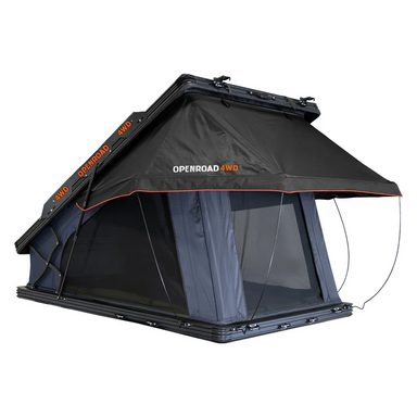 OPENROAD Aluminum Hard Shell Best Roof Top Tent-PeakRoof LT Series fron corner