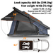 OPENROAD Aluminum Hard Shell Best Roof Top Tent-PeakRoof LT Series weights and dimensions 