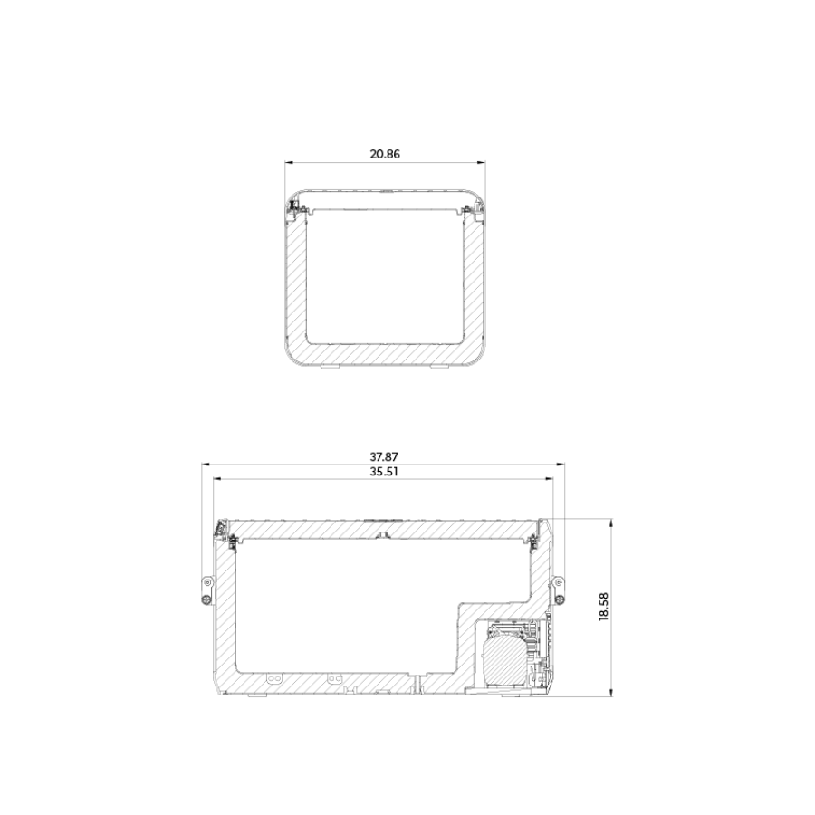 Dometic CFX3 100 dimensions