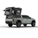 Tuff Stuff Overland Alpine 61 Hardshell Rooftop Tent, Aluminum, 2-3 Person, Black fully opened rear right view