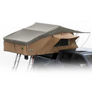 Tuff Stuff Overland Elite Rooftop Tent Includes Annex Room, 4-5 Person, Tan