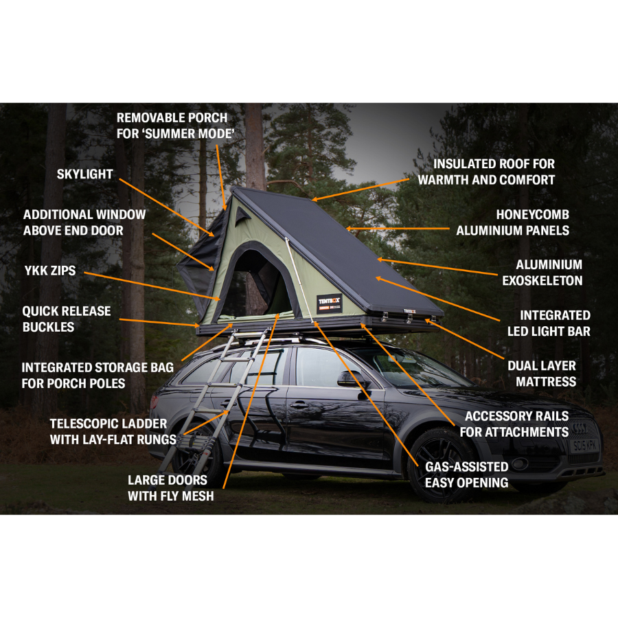 TentBox Cargo 2.0 Rooftop Tent info 