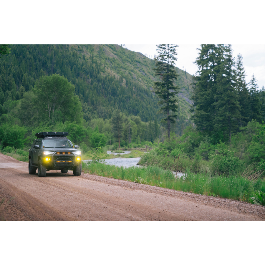 TentBox Cargo 2.0 Rooftop Tent on vehicle driving offroad