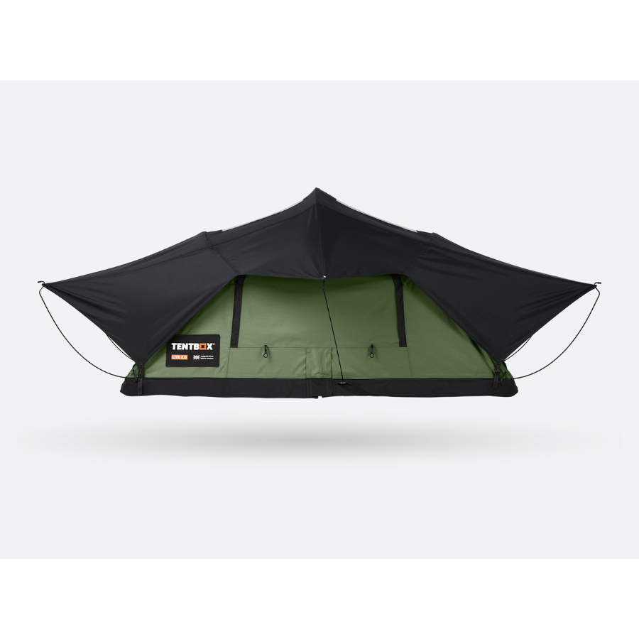 TentBox Lite 2.0 Rooftop Tent side profile - sunset color