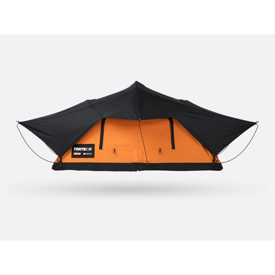 TentBox Lite 2.0 Rooftop Tent side profile - sunset color