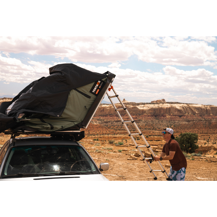 TentBox Lite 2.0 Rooftop Tent folding up