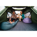 TentBox Lite 2.0 Rooftop Tent interior view with two people and dog