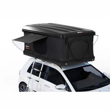 TentBox Classic 2.0 Rooftop Tent corner profile - midnight color