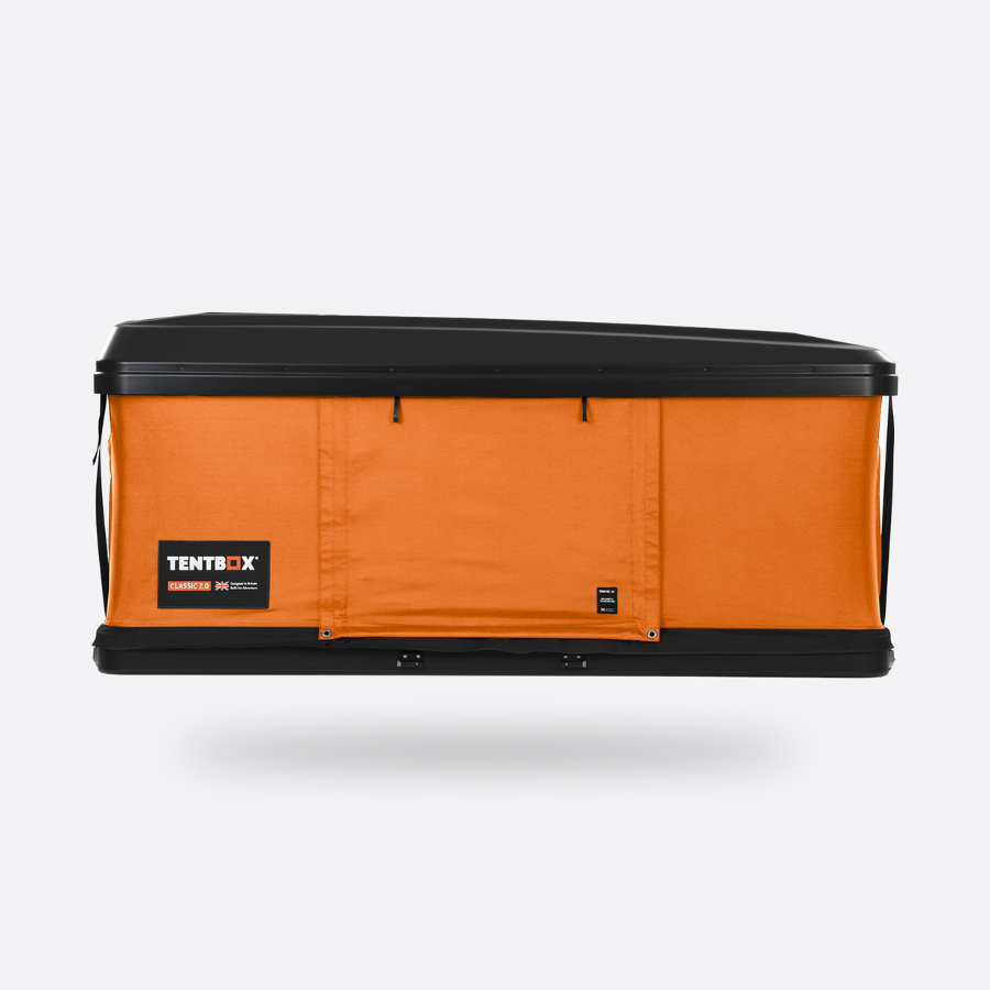 TentBox Classic 2.0 Rooftop Tent side profile - sunset color