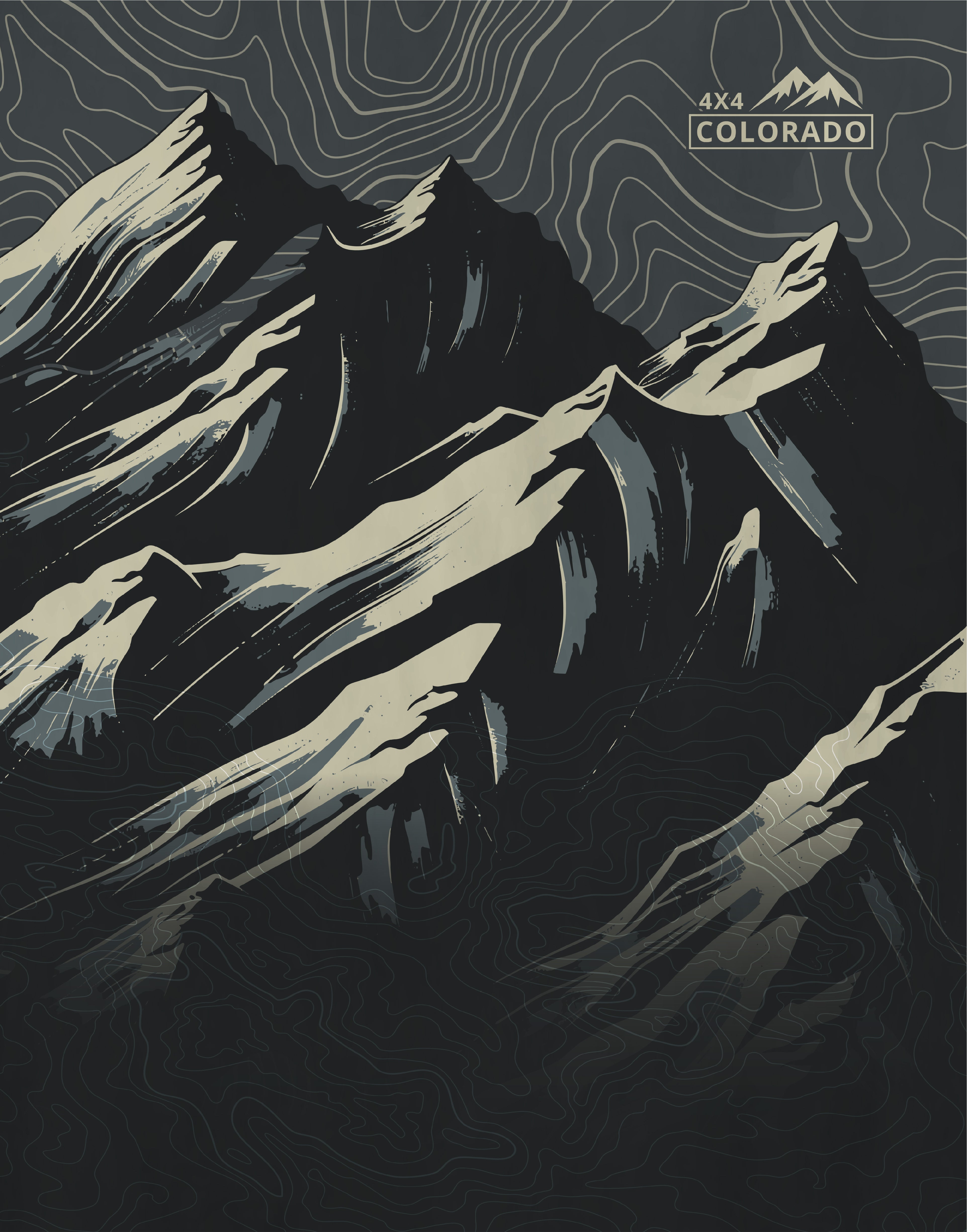 4X4 Colorado Rooftop Tent Top Art Vinyl Wrap
