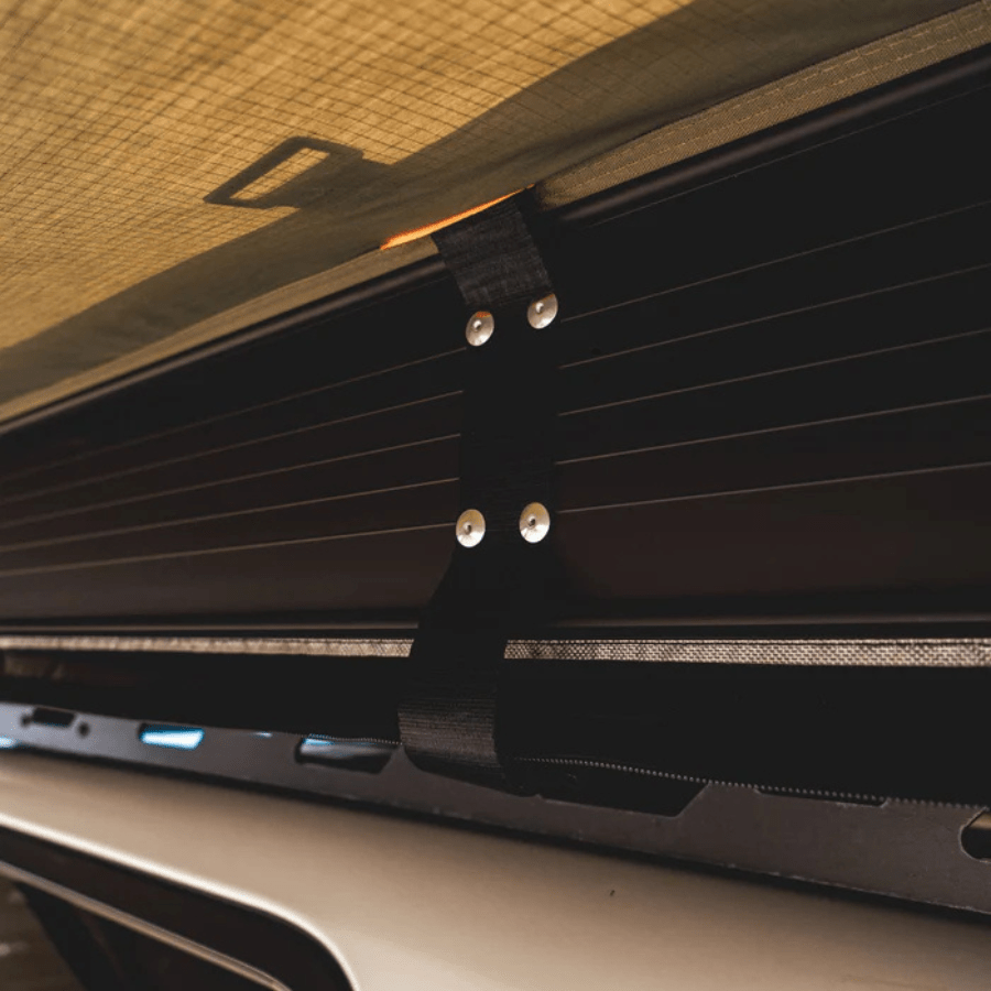 Tuff Stuff Overland 180 Degree Awning, XL, Driver or Passenger Side, C - Channel Aluminum, Olive - Beyond The Grid Overland