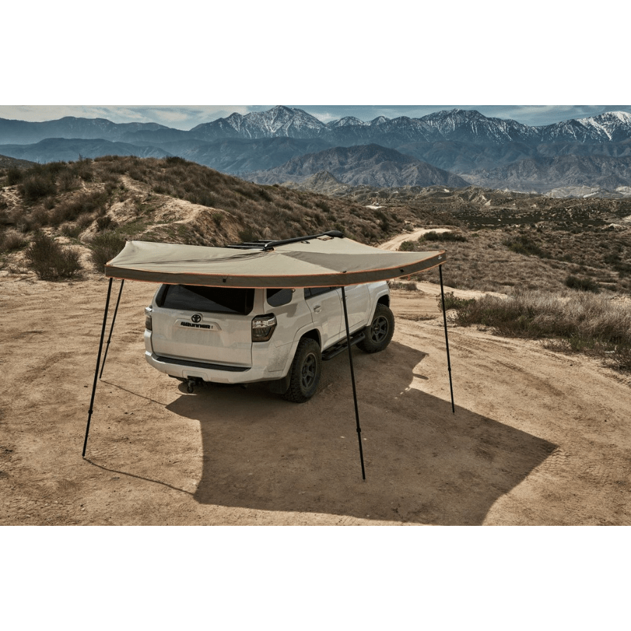 Tuff Stuff Overland 270 Degree Awning, Compact, Driver Side, C - Channel Aluminum, Olive - Beyond The Grid Overland