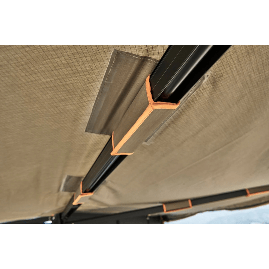 Tuff Stuff Overland 270 Degree Awning, Compact, Driver Side, C - Channel Aluminum, Olive - Beyond The Grid Overland
