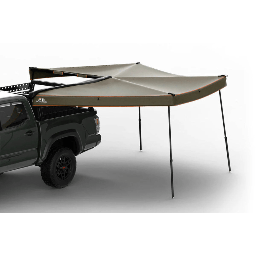 Tuff Stuff Overland 270 Degree Awning, Compact, Driver Side, C - Channel Aluminum, Olive - Beyond The Grid Overland