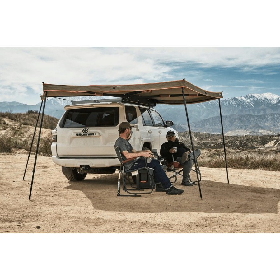 Tuff Stuff Overland 270 Degree Awning, Compact, Driver Side, C - Channel Aluminum, Olive - Beyond The Grid Overland