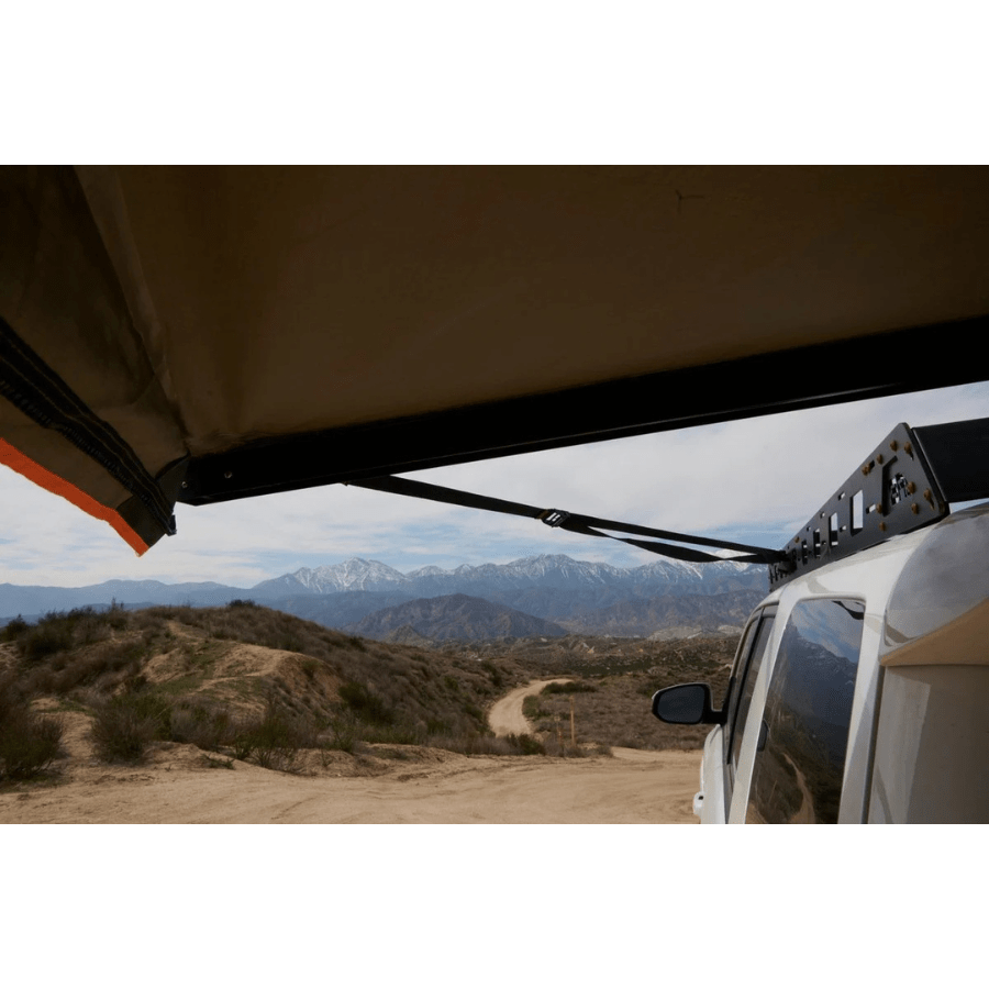 Tuff Stuff Overland 270 Degree Awning, Compact, Driver Side, C - Channel Aluminum, Olive - Beyond The Grid Overland