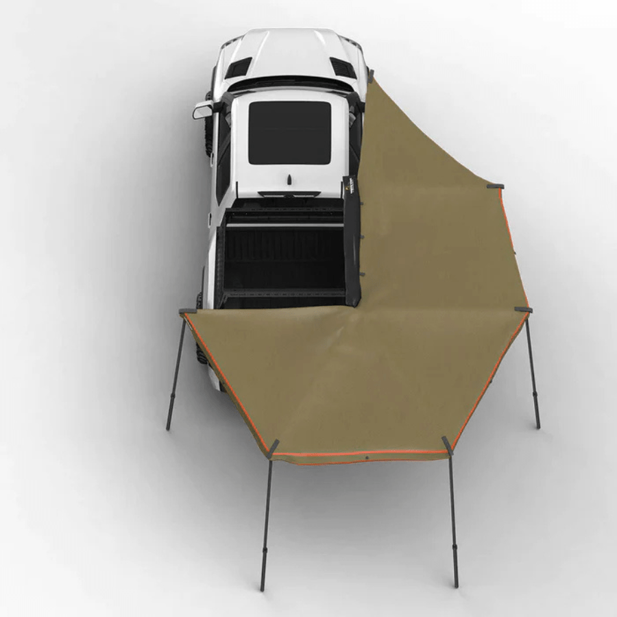 Tuff Stuff Overland 270 Degree Awning, XL, Passenger Side, C - Channel Aluminum, Olive - Beyond The Grid Overland