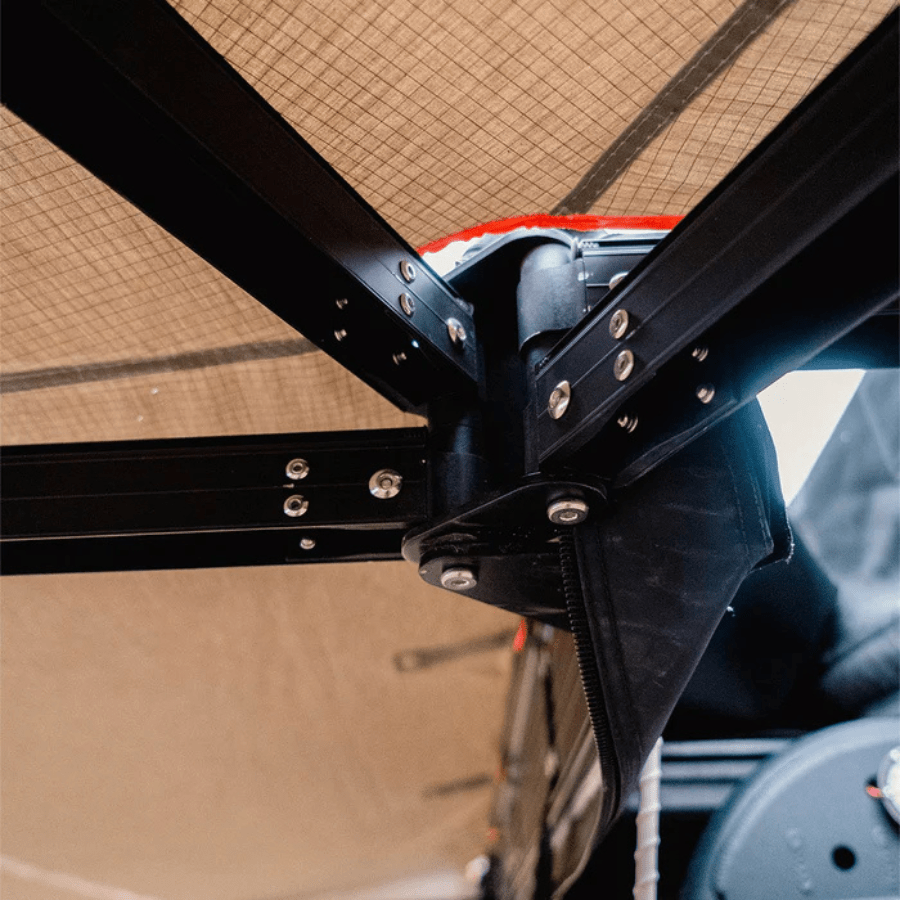 Tuff Stuff Overland 270 Degree Awning, XL, Passenger Side, C - Channel Aluminum, Olive - Beyond The Grid Overland