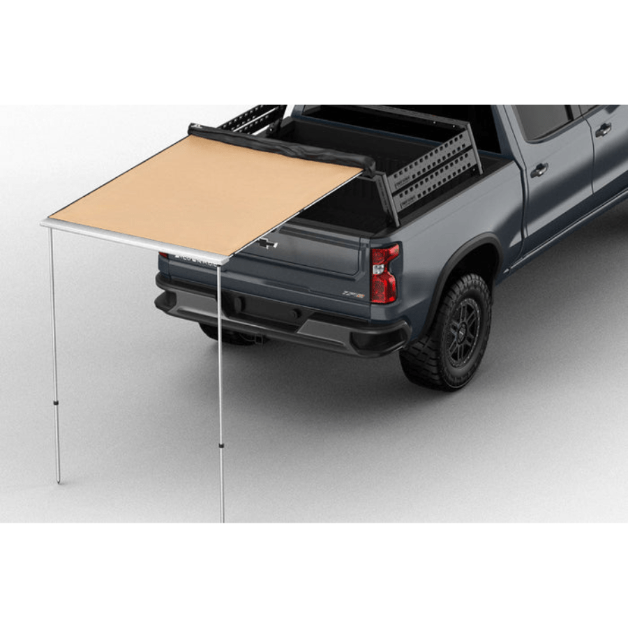 Tuff Stuff Overland Truck or Car Awning, 4.5x6 Feet, Poly - Cotton Ripstop Fabric, Tan - Beyond The Grid Overland